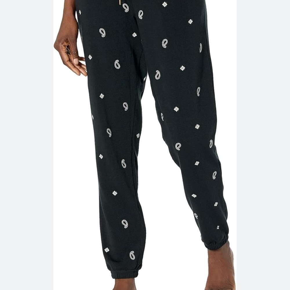 PacSun Black Paisley Joggers - Picture 1 of 7